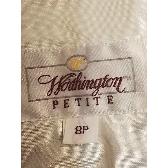 Worthington: white retro women's trench coat - Picture 7 of 8